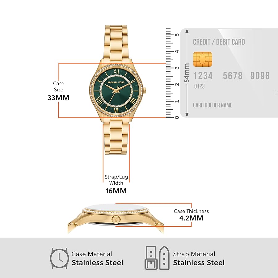 MICHAEL KORS ゴールド/赤 アナログ腕時計 MK-XXXX Amazon.co.jp: [マイケルコース] 腕時計 レディース MICHAEL